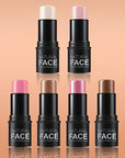 Natural Face Multi-Function Blush Stick, Creamy Texture, Long-Lasting, Easy Blend, 5 Shades Available, Portable Makeup For Cheeks & Lips