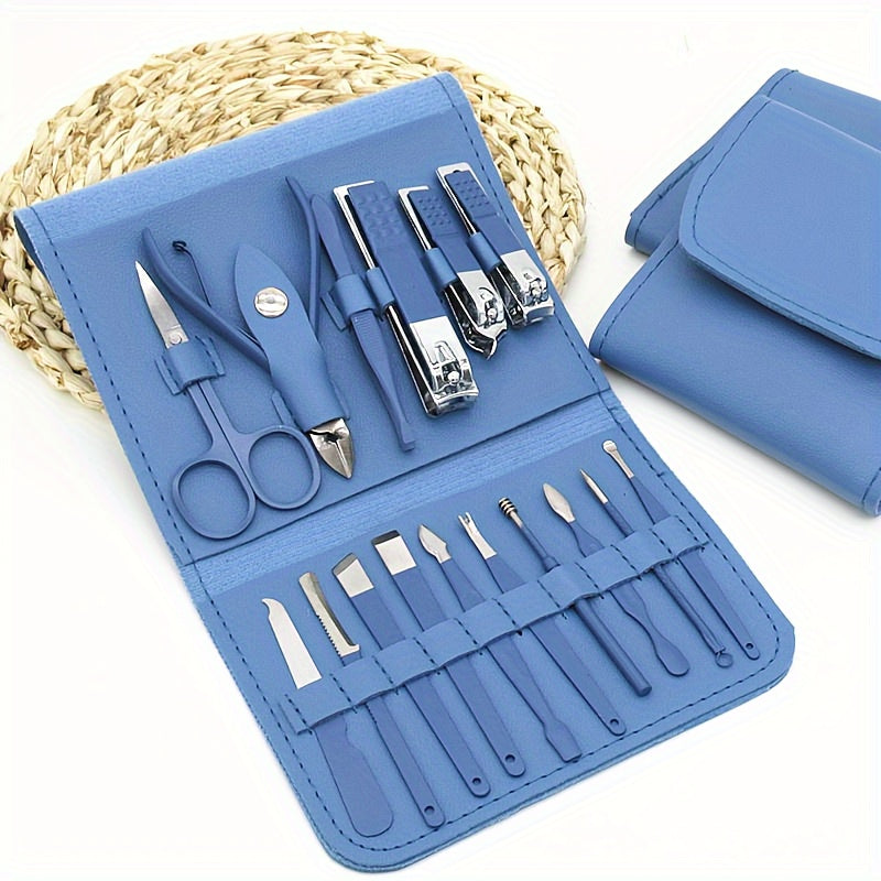 Nail Clippers Manicure Tool Set, With Portable Travel Case, Cuticle Nippers And Cutter Kit, Professional Nail Clippers Pedicure Kit, Grooming Kit For Travel