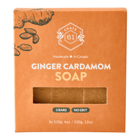 Crate 61 Organics Inc. - Ginger Cardamom Bar Soap (3pk 8)