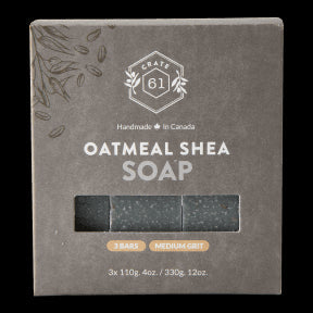Crate 61 Organics Inc. - Oatmeal Shea Bar Soap (3pk 8)