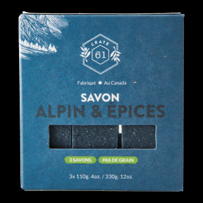 Crate 61 Organics Inc. - Alpine & Spice Soap Bar (3pk 8)