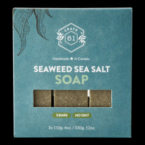Crate 61 Organics Inc. - Seaweed and Sea Salt Bar Soap (3pk 8)