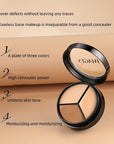 Three-color Concealer Contour Cream Cover Spots Acne Marks Dark Circles Tears Gap Contouring Foundation Cream Concealer Pen Contain Plant Squalane