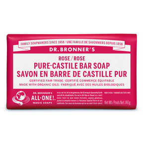 Dr. Bronner's Magic Soap - Rose Pure-Castile Bar Soap (140g 72)