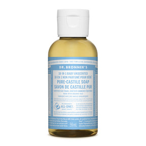 Dr. Bronner's Magic Soap - Baby Unscented Pure-Castile Soap (59ml 12)