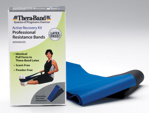 Thera-Band 5' Combo Pack – Latex-Free Resistance Bands for Strength & Rehab