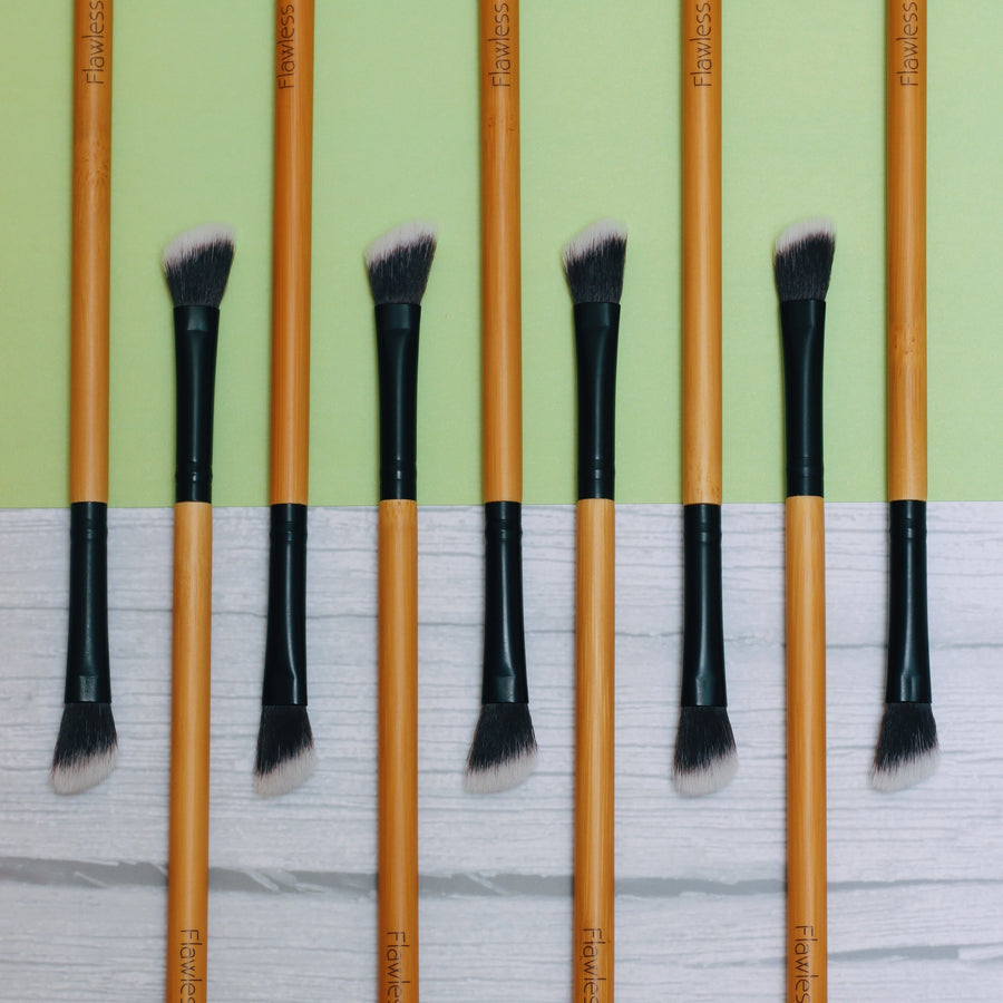 Angled Blending Bamboo Makeup Brush Vegan and Eco friendly