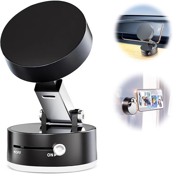 GORDIUS Upgraded Vacuum Magnetic Suction Phone Mount