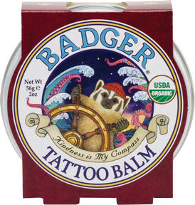 Badger Balm Tattoo Balm – Organic Tattoo Moisturizer & Healing Balm 56g