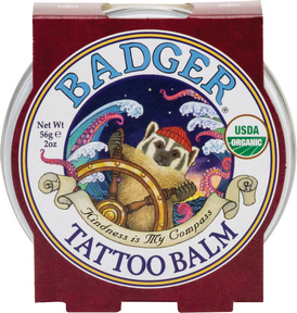 Badger Balm Tattoo Balm – Organic Tattoo Moisturizer & Healing Balm 56g