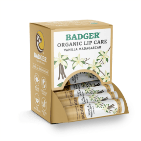 Badger Balms - Vanilla Madagascar Lip Balm Display (18 x 4g 144)