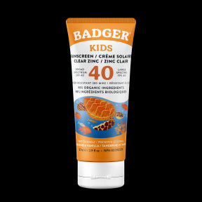 Badger Balms - SPF 40 Kids Clear Zinc Sunscreen (87ml 60)