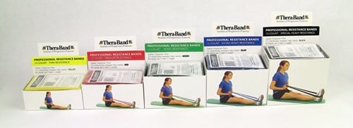 TheraBand Starter Dispenser Pack – 15 x 5' Blue Resistance Bands