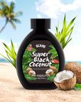 6.76oz/200ml Super Black Coconut Dark Tanning Lotion, Fast-Acting, Long-Lasting Rich Black Tan, Skin Toning, Hydrating Formula, Immediate Results For Sun-kissed Glow