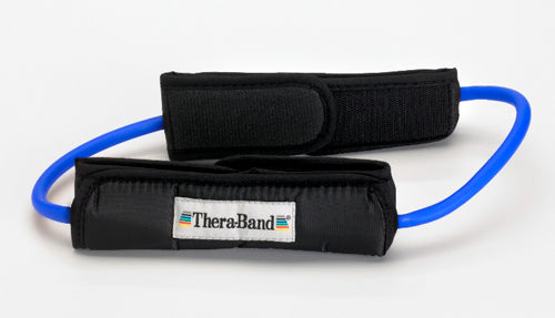 TheraBand Professional Resistive Tubing Loop w/ Padded Cuffs – Strength & Rehab