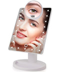 LED Lights Touch Screen Makeup Mirror 22