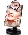 LED Lights Touch Screen Makeup Mirror 22