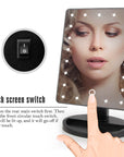 LED Lights Touch Screen Makeup Mirror 22