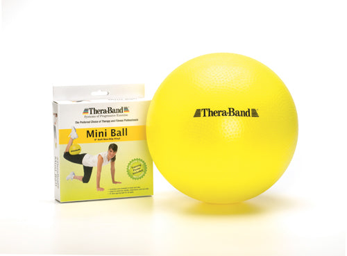 TheraBand Mini Ball Yellow 9" Diameter – Core Strength & Balance Exercise