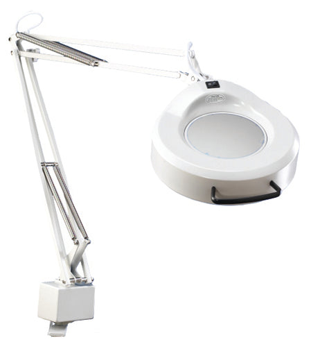 Fluorescent Magnifying Lamp with Desk Clamp – Adjustable & Bright