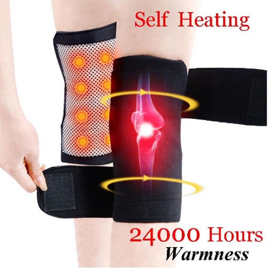 Pink Iolaus Pair Self-Heating Magnetic Knee Pads Knee Brace Support Belt | 60071-0XX