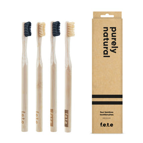F.e.t.e. - Toothbrush Multipack Purely Natural (4pk 40)