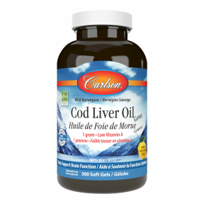 Carlson Laboratories - Cod Oil Lemon Low Vitamin A (300sg 1)