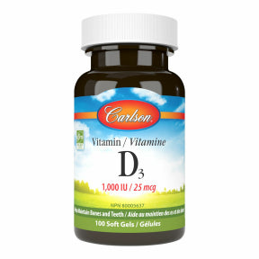 Carlson Laboratories - Vitamin D3 1,000 IU (100sg 63)