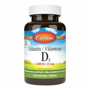 Carlson Laboratories - Vitamin D3 1,000 IU (250sg 42)