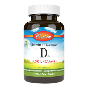 Carlson Laboratories - Vitamin D3 2500 IU 150 ct (150sg 12)