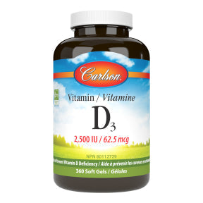 Carlson Laboratories - Vitamin D3 2500 IU 360 ct (360sg 12)