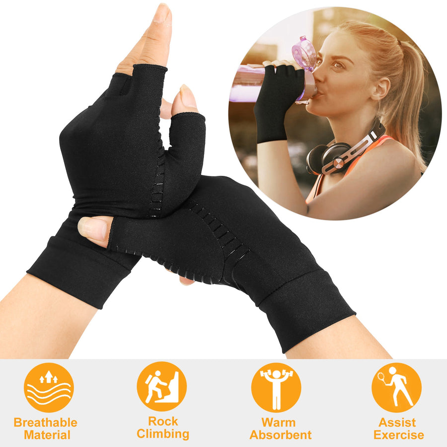 Arthritis Glove Compression Arthritis Gloves Breathable & Moisture Wicking Fabric Gloves for Men Women Relieve Arthritis Symptoms Raynauds Disease & C