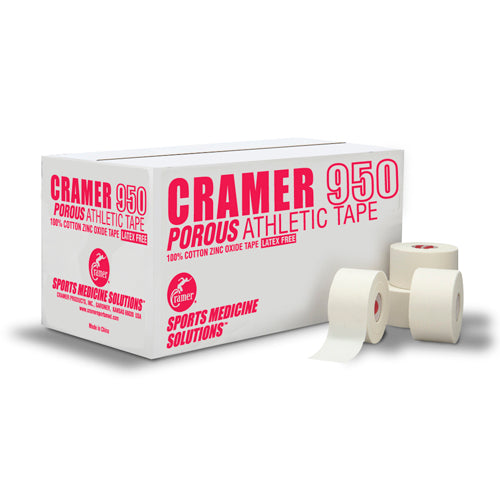 Athletic Tape Cramer 950 Porous – 15 Yards, Zinc Oxide, White