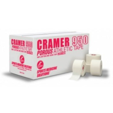 Athletic Tape Cramer 950 Porous – 15 Yards, Zinc Oxide, White