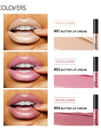 1 Pc Butter Liquid Lipstick Non-Sticky Lip Gloss Lip Glaze Long Lasting Red Pink Lip Makeup, Daily Party Makeup For Women