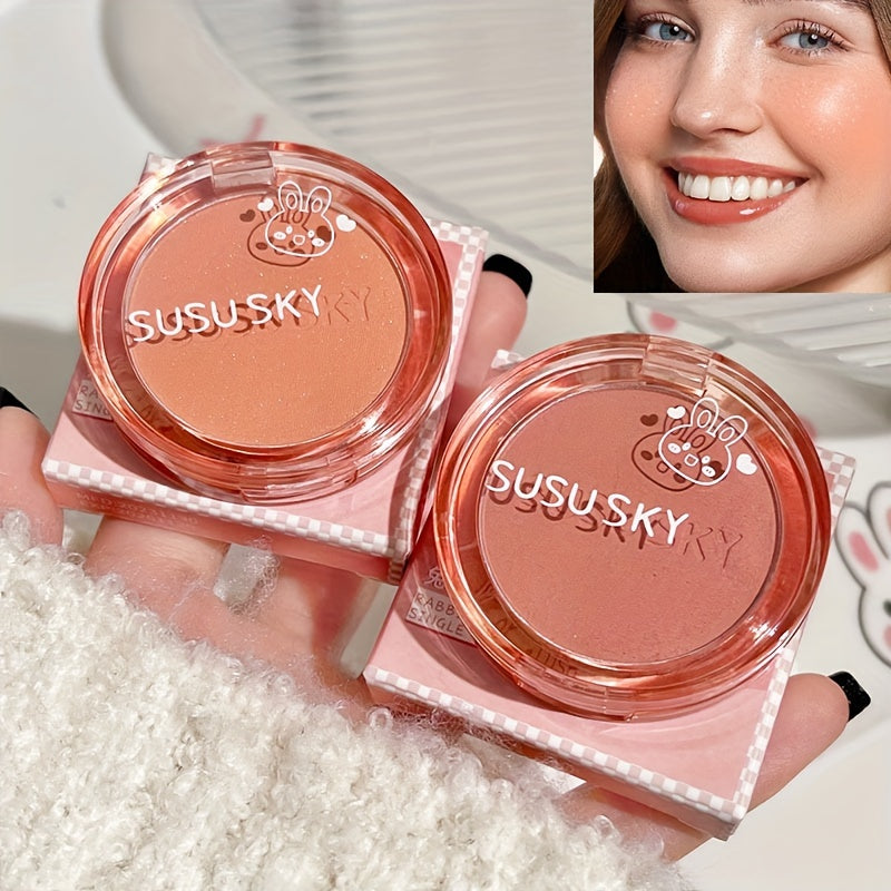 4-color Blush Palette Rouge Monochrome Blush Expanded Color Highlight Contouring And Brightening Lasting Autumn And Winter Style To Create A Three-dimensional Fog Makeup Finish Contain Plant Squalane