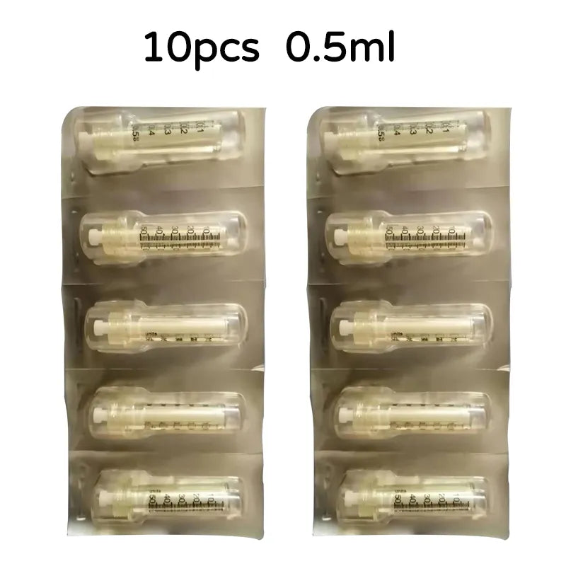 0.3ml & 0.5ml Accessories for Hyaluronic Pen – Disposable Ampoules & Adapters