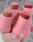 Smooth Blush Stick Naturally Saturated Expansive Color Long Lasting Waterproof Natural Blush Brightening Skin Tone Makeup Blush Stick