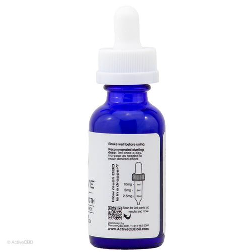 CBD Active MCT Tincture 1250mg  - 2oz bottle - Free Shipping