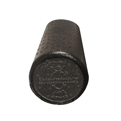 Can Do Foam Roller Black Extra Firm Round – High-Density Exercise & Therapy Roller
