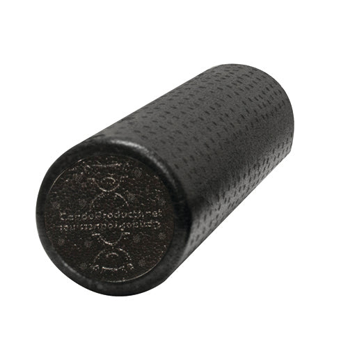 Can Do Foam Roller Black Extra Firm Round – High-Density Exercise & Therapy Roller