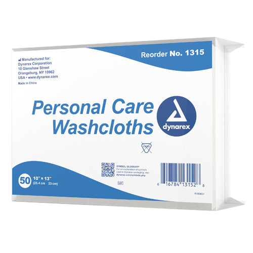 Disposable Dry Washcloths – Pack of 50, 10" x 13" for Personal Care