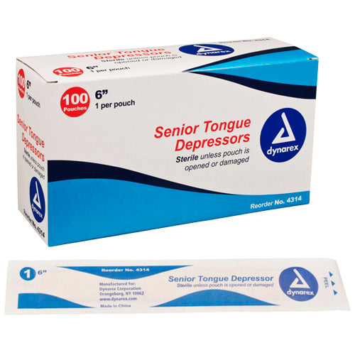 Sterile Tongue Depressors – Box of 100 for Medical & Dental Use