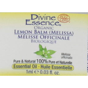 Divine Essence - Lemon Balm (Melissa)(Organic) (1ml 1)