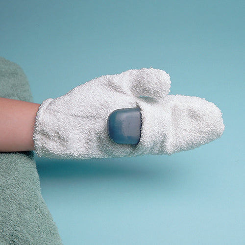 Terry Soap Mitt Medium – Soft, Absorbent Bathing Mitt for Gentle Exfoliation
