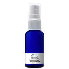 Divine Essence - Blue Glass Bottle 30ml + Spray (30ml 6)