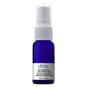 Divine Essence - Blue Glass Bottle 15ml + Spray (15ml 6)