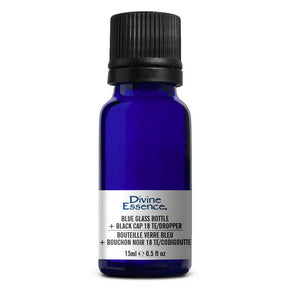 Divine Essence - Bl. Glass Bottle 15ml + Black Cap (15ml 6)