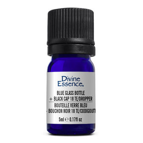 Divine Essence - Bl. Glass Bottle 5ml + Black Cap (5ml 6)