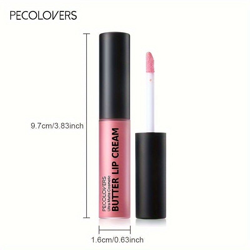 1 Pc Butter Liquid Lipstick Non-Sticky Lip Gloss Lip Glaze Long Lasting Red Pink Lip Makeup, Daily Party Makeup For Women